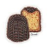 MIYUKI Seed Beads Canele Brooch Making Kits DIY-H165-04F-1