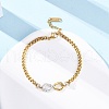 304 Stainless Steel Infinity Link Bracelets BJEW-Z099-03G-2