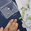 Beebeecraft 6Pcs 304 Stainless Steel Ear Nuts STAS-BBC0005-38P-3