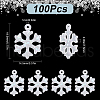 SUNNYCLUE 100Pcs Transparent Resin Pendants FIND-SC0010-14-2