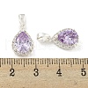 Brass with Cubic Zirconia Charms KK-Q820-10S-3