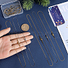SUNNYCLUE 12Pcs 2 Colors 304 Stainless Steel Serpentine Chain Necklaces Set for Men Women NJEW-SC0001-24-3