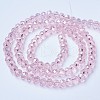 Electroplate Glass Beads Strands EGLA-A034-T8mm-B12-2