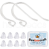 Beebeecraft 10 Pairs 925 Sterling Silver Earring Hooks STER-BBC0006-78-1