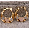 Heart Brass Hoop Earrings FS-WGED0F1-05-1