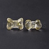 Transparent Spray Painted Glass Beads GLAA-I050-11L-4