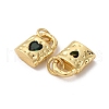 Brass Micro Pave Cubic Zirconia Pendants KK-P308-13G-2