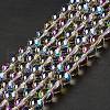 Transparent Electroplate Glass Beads Strands EGLA-I015-01C-2