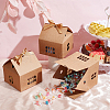 House Shaped Kraft Paper Folding Gift Box with Hollow Window and Ribbon AJEW-WH0166-88A-5