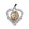 Natural Dalmatian Jasper Pendants G-I322-04P-01-2
