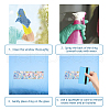 Waterproof PVC Colored Laser Stained Window Film Adhesive Stickers DIY-WH0256-071-3