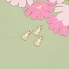 10Pcs Brass Charms KK-V006-05G-03-1