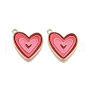 Rack Plating Alloy Enamel Pendants ENAM-N056-432B-1