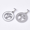 Religion Theme 201 Stainless Steel Pendants STAS-N089-57P-2