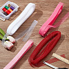 HOBBIESAY 4 Rolls 4 Colors Polyester Gauze Ribbon OCOR-HY0001-14-4