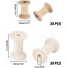  Wooden Empty Spools for Wire WOOD-NB0001-69-LF-2