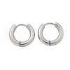 Tarnish Resistant 304 Stainless Steel Huggie Hoop Earrings EJEW-F111-16mm-P-2