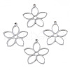 Non-Tarnish 201 Stainless Steel Pendants STAS-N098-049P-1