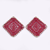 Polyester Woven Pendant Decorations WOVE-T008-05B-2