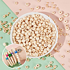 AHADERMAKER 3000Pcs 3 Styles Unfinished Wood Beads WOOD-GA0001-56-3