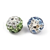   60Pcs 6 Color Handmade Polymer Clay Rhinestone Beads PORC-PH0001-38-2