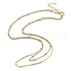 Brass Double Layer Necklaces NJEW-D302-51G-4