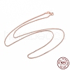 925 Sterling Silver Wheat Chains Necklace for Women STER-I021-03A-RG-4