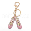 Crystal Rhinestone Ballet Shoes Keychains KEYC-PW0002-025B-1