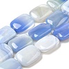 Natural Striped Agate/Banded Agate Beads Strands G-B137-B01-01D-1