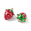 Brass Enamel Charms X-KK-G462-28LG-2