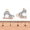 Marine Animals Alloy Enamel Pendants ENAM-T022-34J-3