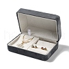 Rectangle Iron Covered with Velvet Jewelry Set Storage Boxes CON-K002-05D-3