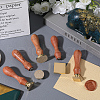 CRASPIRE Raw(Unplated) Wax Seal Brass Blank Stamp AJEW-CP0007-44A-4