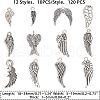 SUPERFINDINGS 120Pcs 12 Style Alloy Pendant FIND-FH0003-42-4