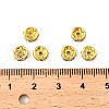 Brass Grade A Rhinestone Spacer Beads RSB036NF-05G-4