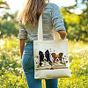 Canvas Women's Tote Bags ABAG-WH0057-007-3