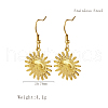Stylish Stainless Steel Sun Dangle Earrings for Women NI1650-4-1