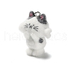 3D Opaque Resin Flocking Pendants RESI-G109-02-1