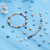 ARRICRAFT 600Pcs 6 Colors Polyhedron Alloy Finding Beads FIND-AR0004-57-3
