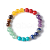 7 Chakra Healing Reiki Yoga Bracelet for Girl Women X1-BJEW-TA00020-7