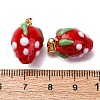 Handmade Lampwork Pendants LAMP-S069-05A-G-3