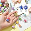 50Pcs UV Plating Plastic Beads SACR-CJ0001-69-2