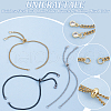 12Pcs 3 Colors 304 Stainless Steel Curb Chain Slider Bracelets Making AJEW-UN00018-5