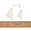 Yilisi DIY Trapezoid Natural Wood Pendants Earring Making Kits DIY-YS0001-15-7