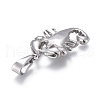 Non-Tarnish 304 Stainless Steel Pendants STAS-F252-30P-2