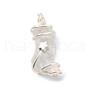 Natural Rose Quartz Pendants PALLOY-JF02086-04-2