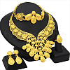 Flower & Teardrop Alloy Rhinestone Jewelry Sets FS-WG24F41-01-1