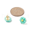 Resin Flower Stud Earrings EJEW-JE05230-4