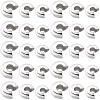 SOFPLATE 600Pcs 3 Styles Brass Crimp Beads Covers KK-SP0001-91A-1