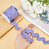 Gorgecraft 10 Yards Polyester Wavy Fringe Trim Ribbon OCOR-GF0003-27A-3